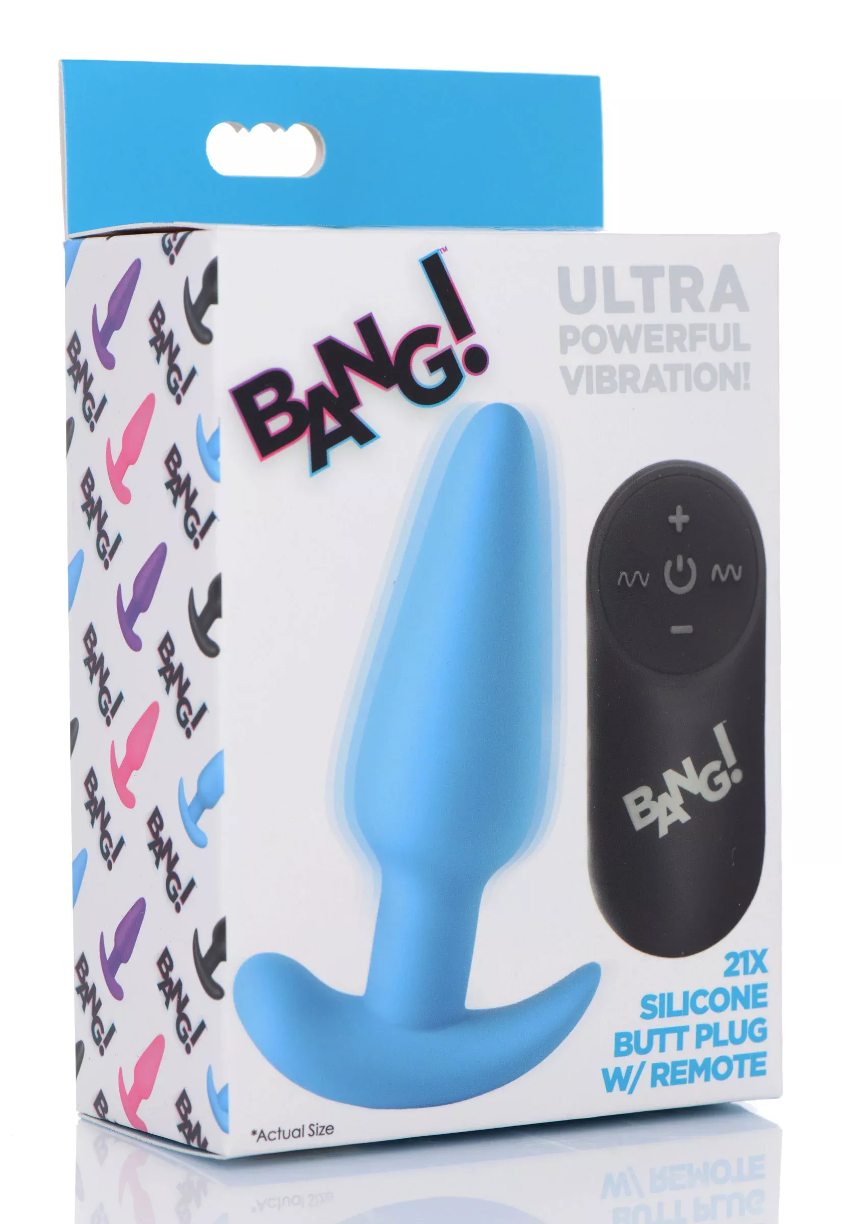 21x Silicone Vibrating Butt Plug with Remote Control