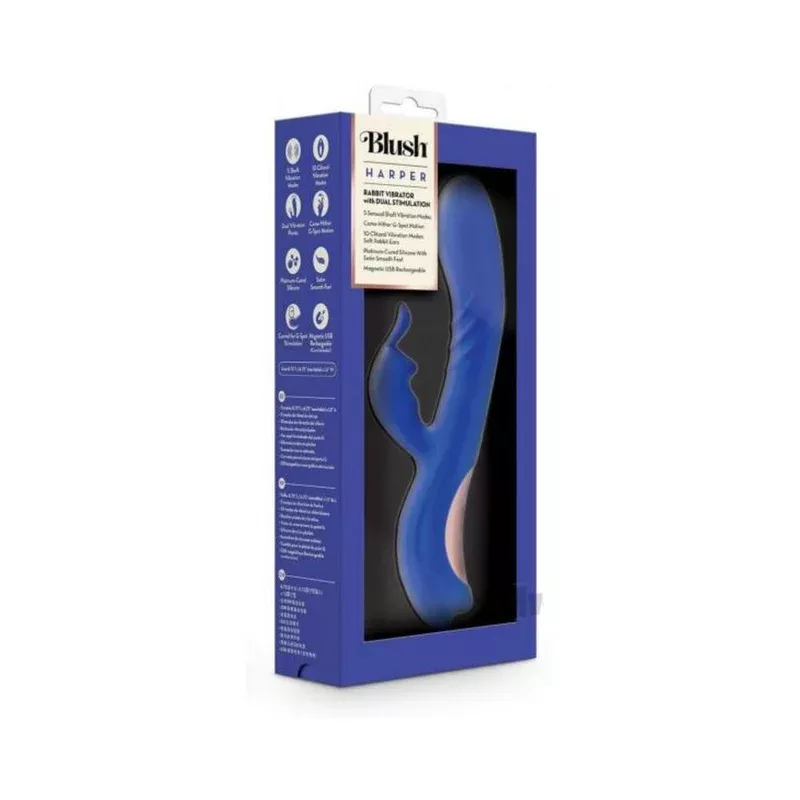 Blush Harper Rabbit Vibrator – Midnight