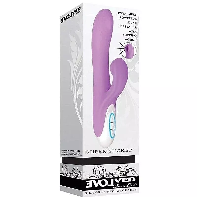 Evolved Super Sucker 9” Rabbit Vibrator
