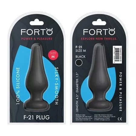 F-21 Butt Plug, Medium Black