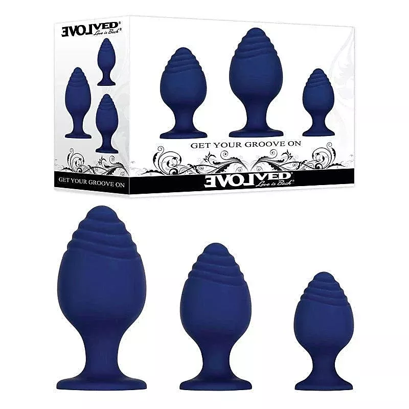 GET YOUR GROOVE ON Butt Plug Set by Evolved