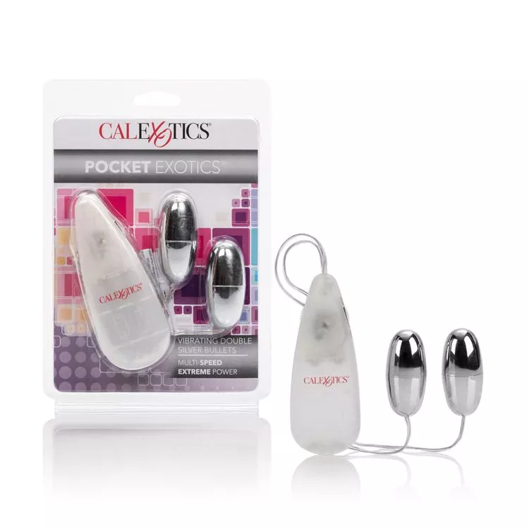 Pocket Exotics – Double Vibrating Silver Bullets