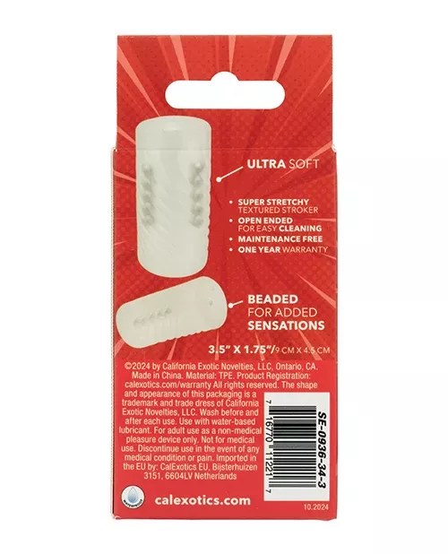 Pop Sock! Beaded Stroker - Clear
