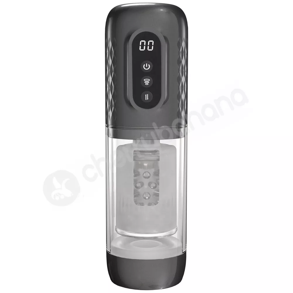 Pumped Vortex Suction, Rotating & Thrusting Masturbator
