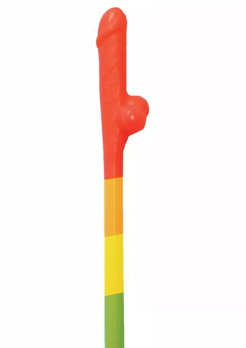 Rainbow Pecker Straws