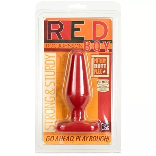 Red Boy Medium Butt Plug by Doc Johnson