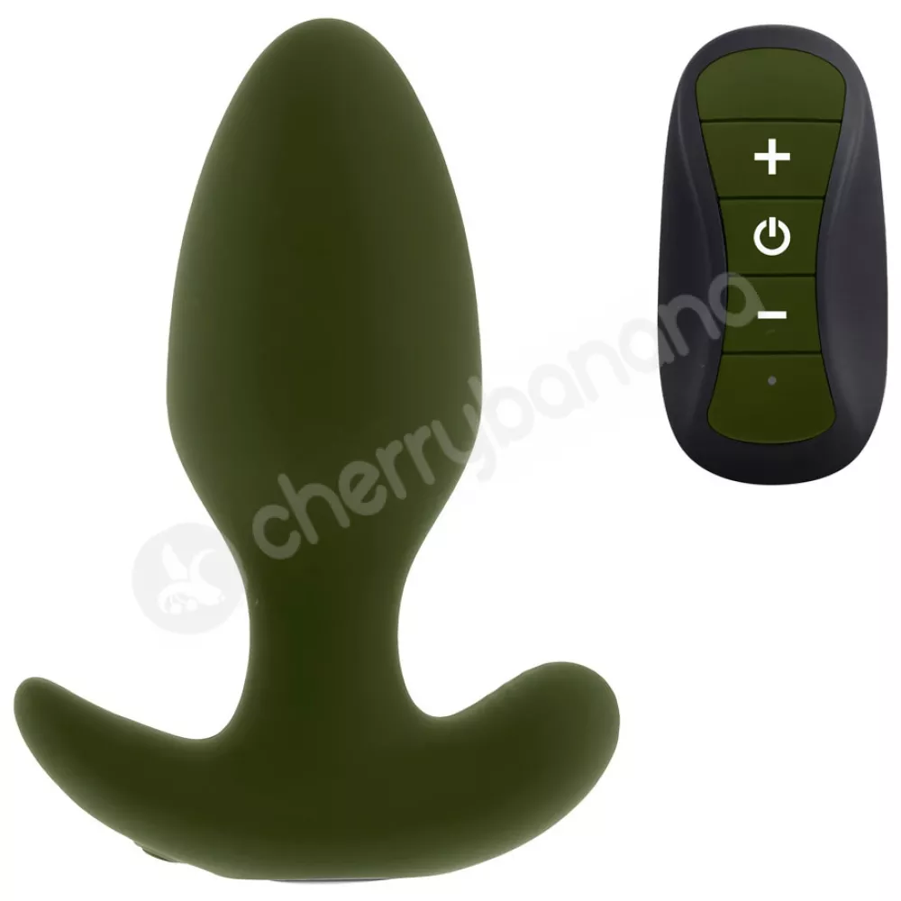 Selopa The Colonel Green Vibrating Butt Plug