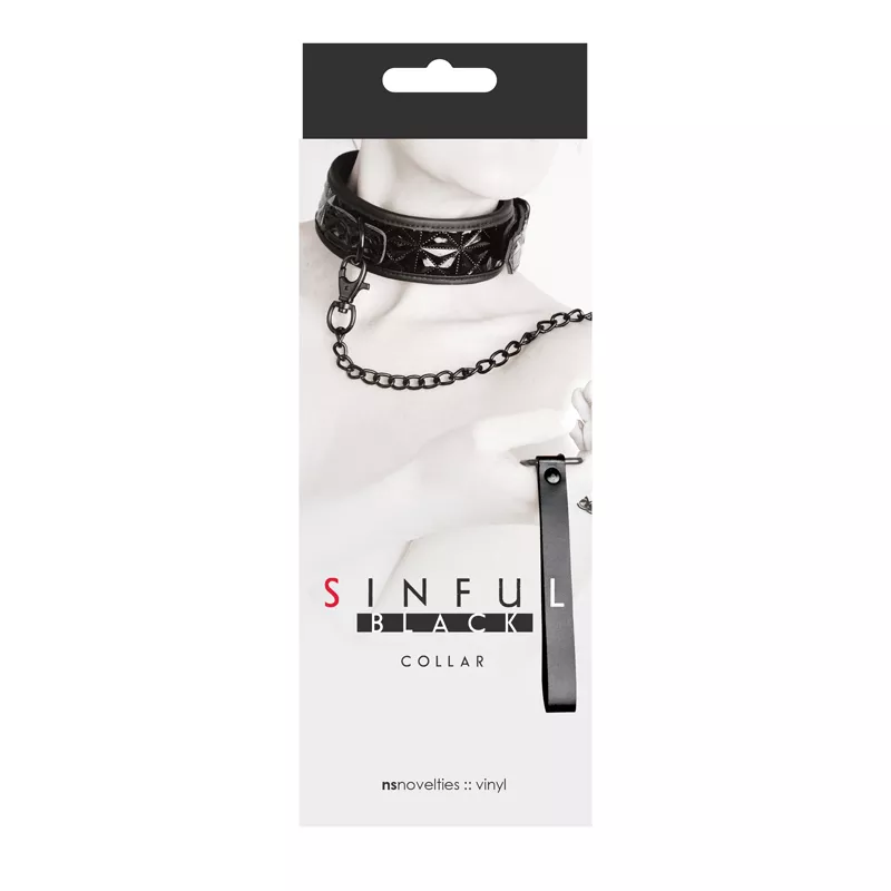 SINFUL 2IN COLLAR BLACK