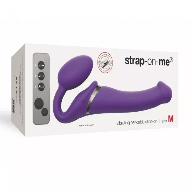 Strap On Me Vibrating Bendable Strap-On Medium