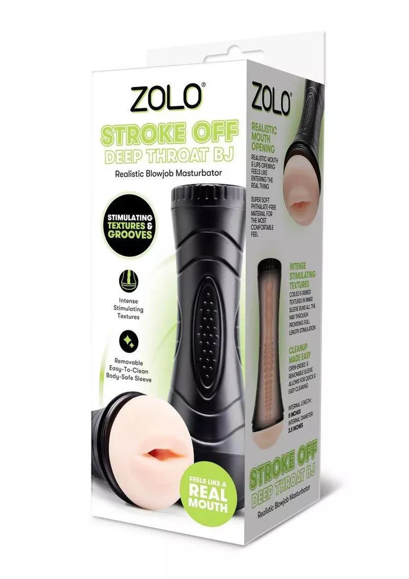 Stroke Off Deepthroat BJ Stroker, Beige