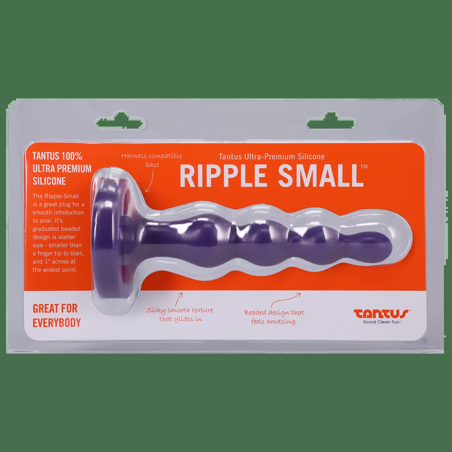 Tantus Ripple Small Silicone Butt Plug